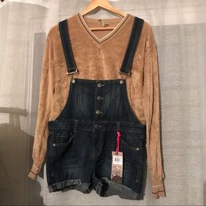 🌞Blue spice short overalls